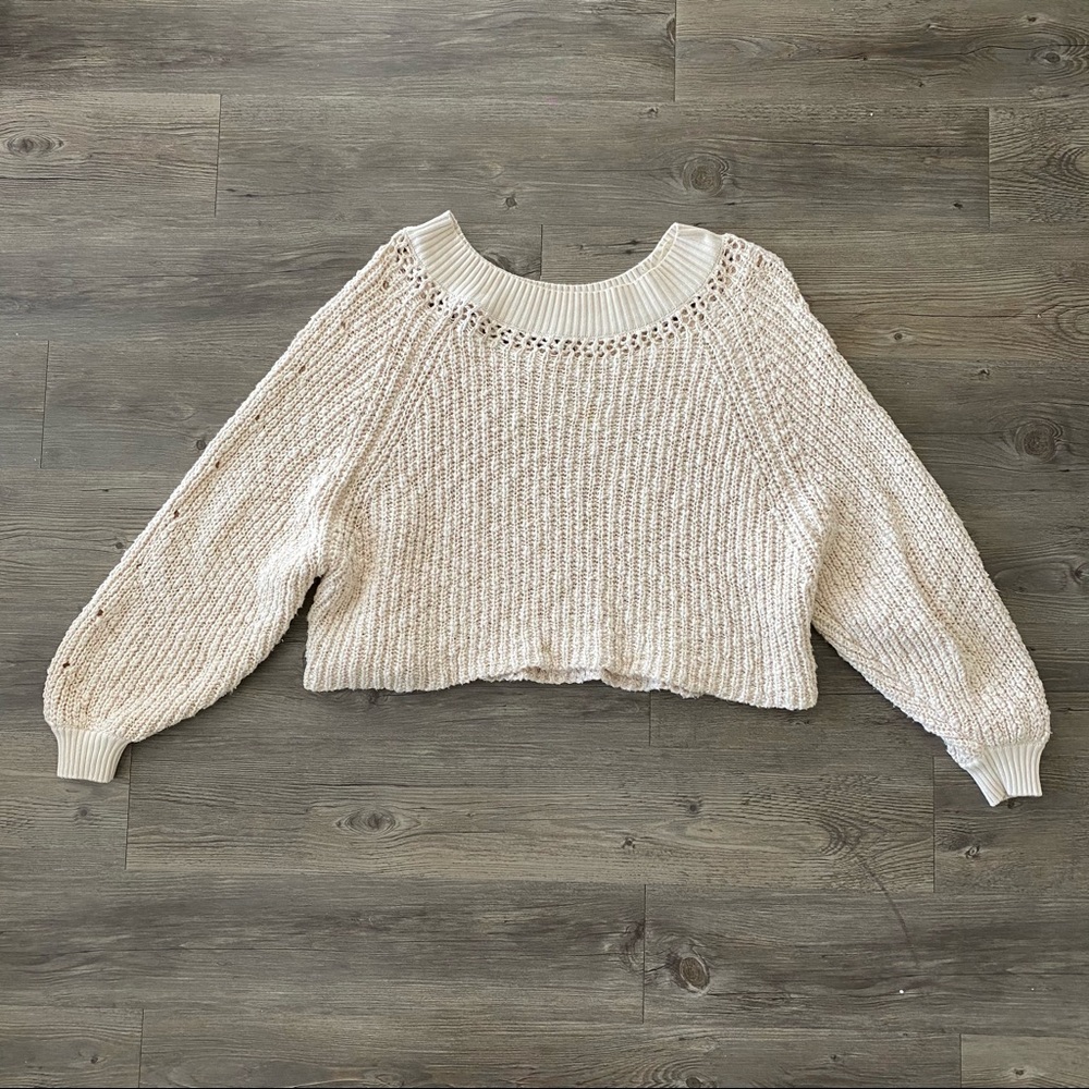 Free People Cable Knit Sweater